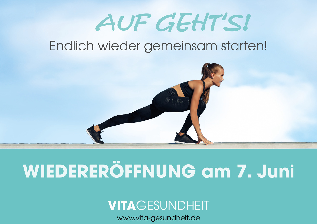 Aktuelle Info - Wiedereröffnung bei VITA am Kaiserberg | VITA Gesundheit
