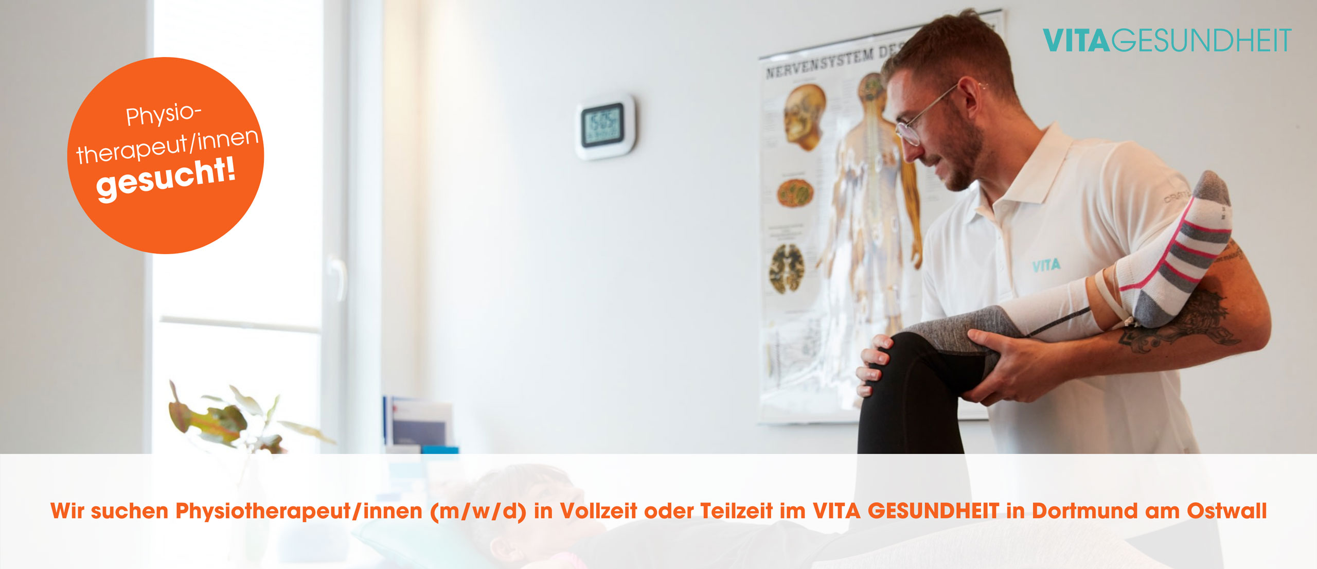 Stellenanzeige Physiotherapeut VITA Gesundheit Dortmund