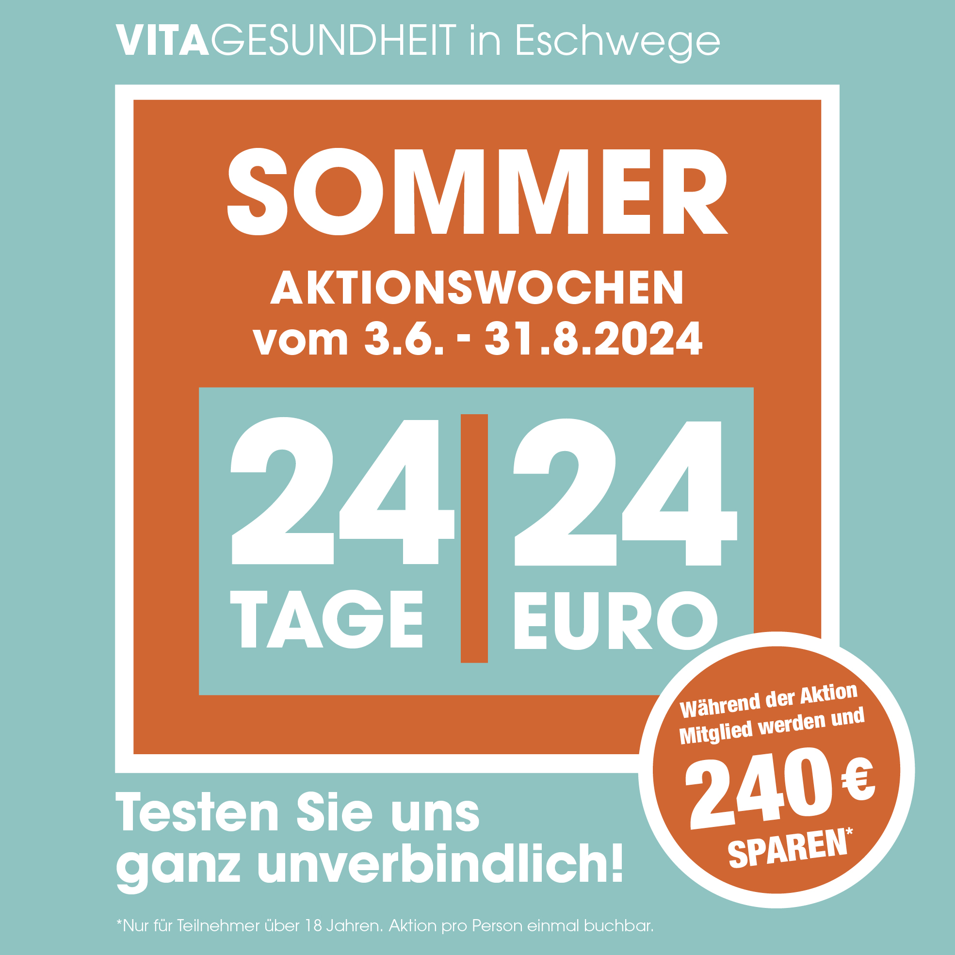 Sommerangebote 2024 - Eschwege - Werra | VITA Gesundheit