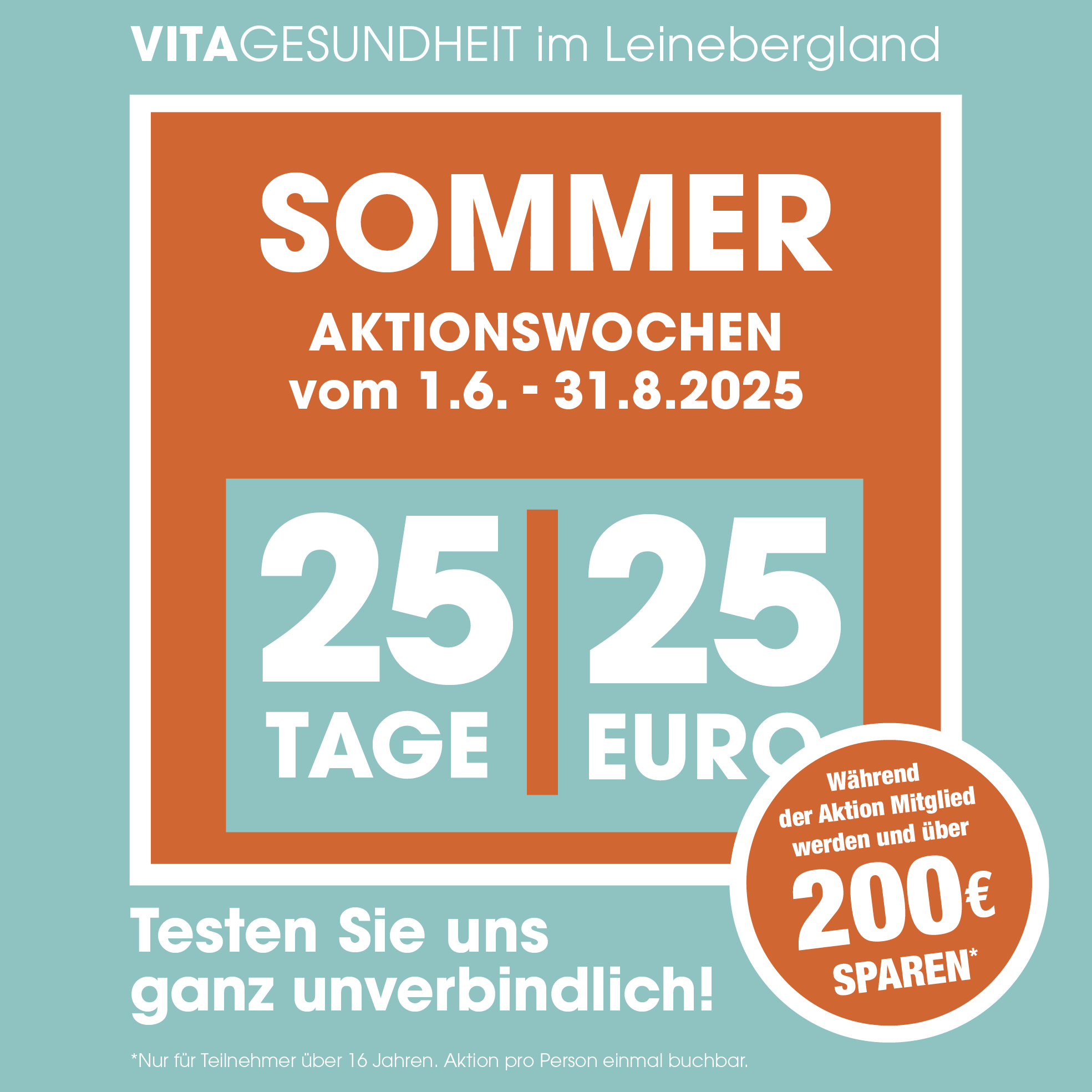 Sommerangebote 2025 - Rinteln | VITA Gesundheit